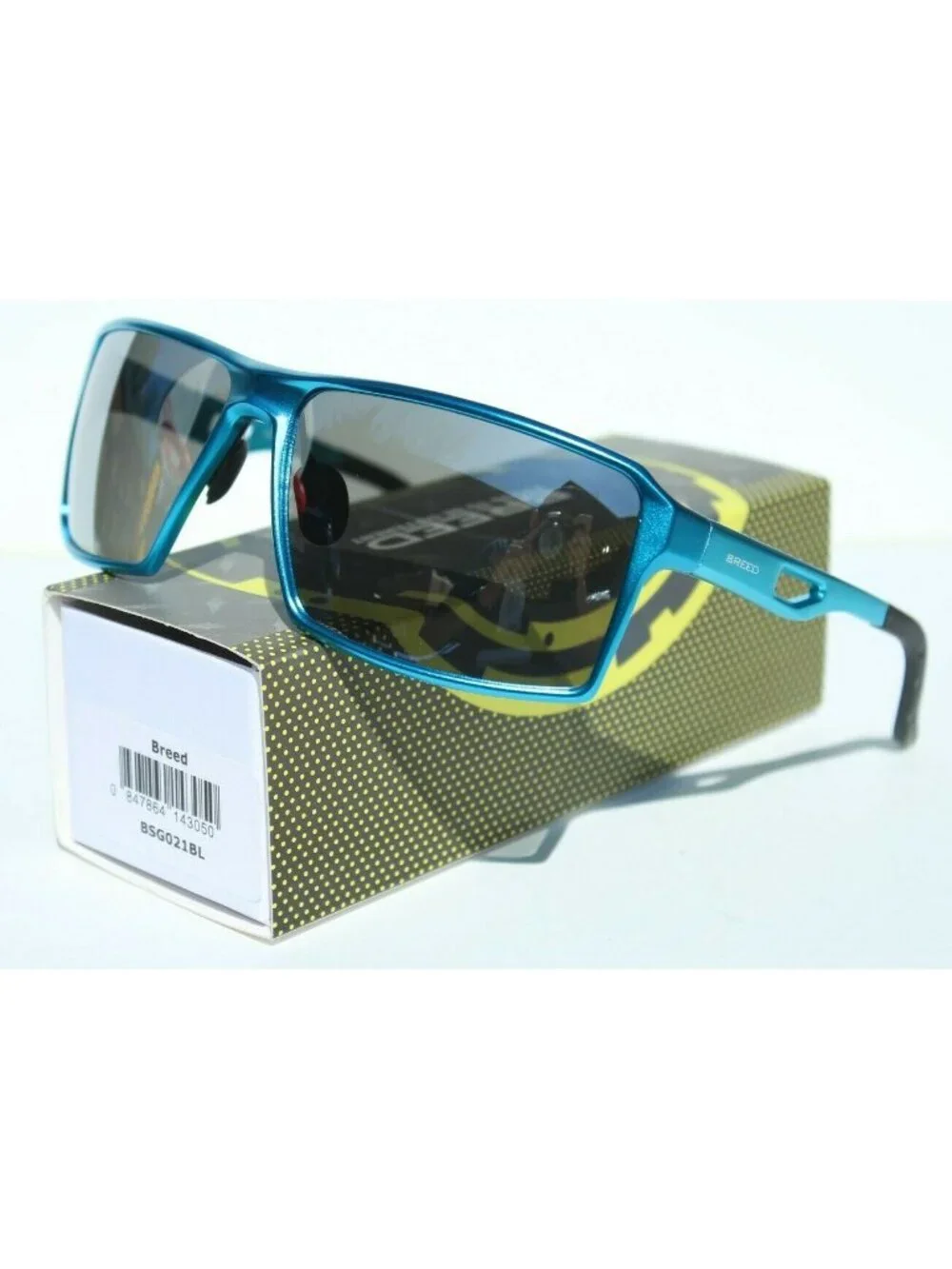 BREED Centaurus POLARIZED Sunglasses Blue Aluminum/Silver NEW $185 BSG021BL